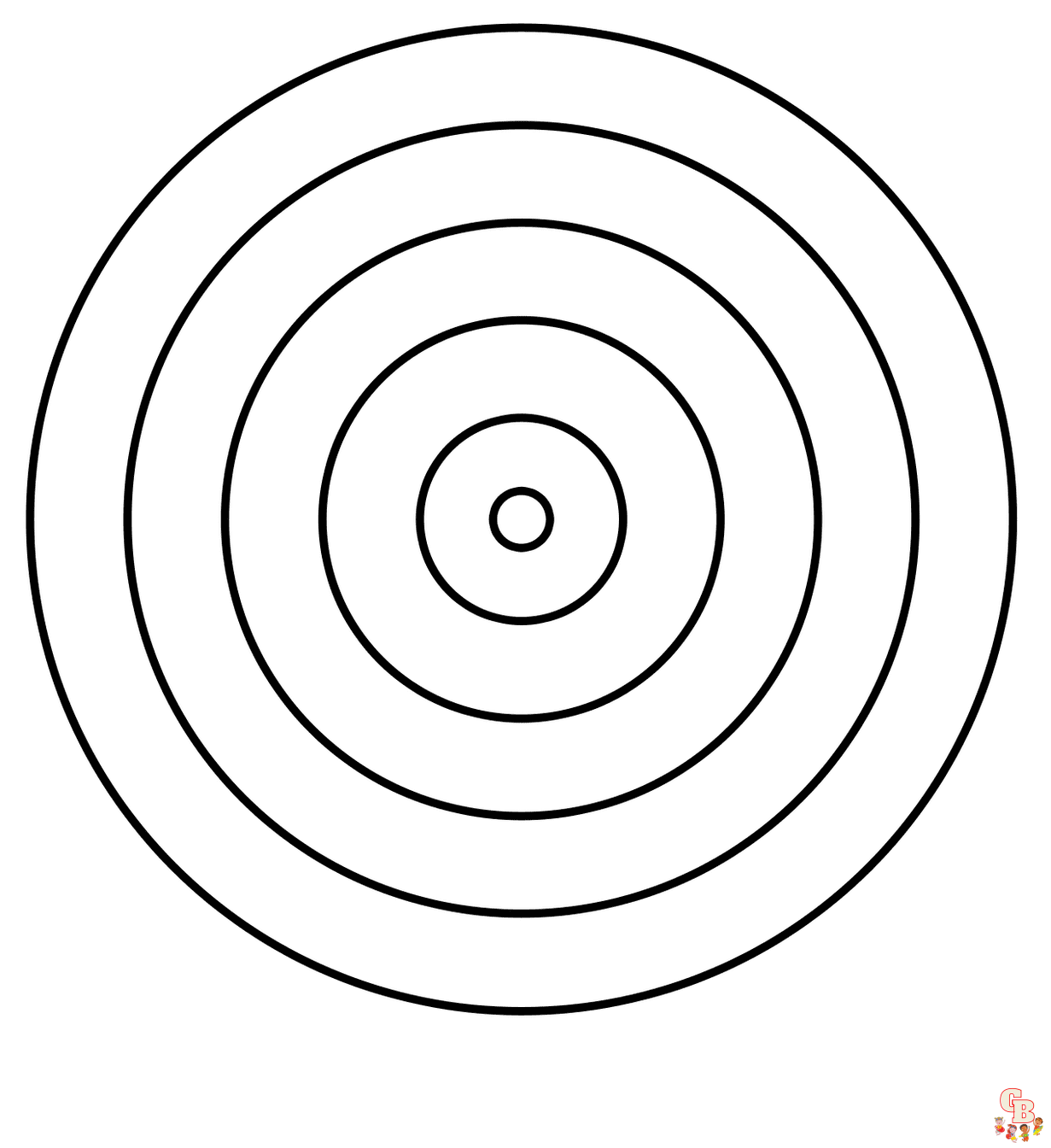 Printable target coloring pages free for kids and adults