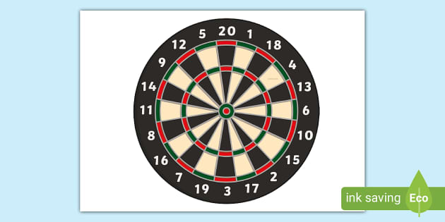 Dartboard display cut
