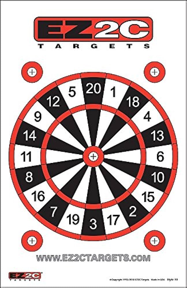 Ezc targets dart board style pack sports outdoors