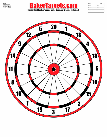 Dartboard target