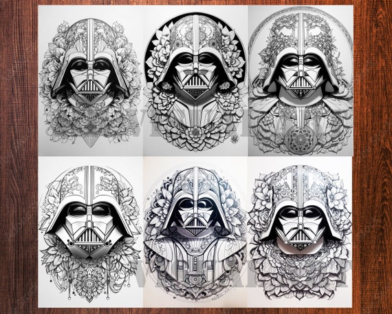 Darth vader coloring page adults kids instant download animal coloring gift printable art pdf mr visual arts