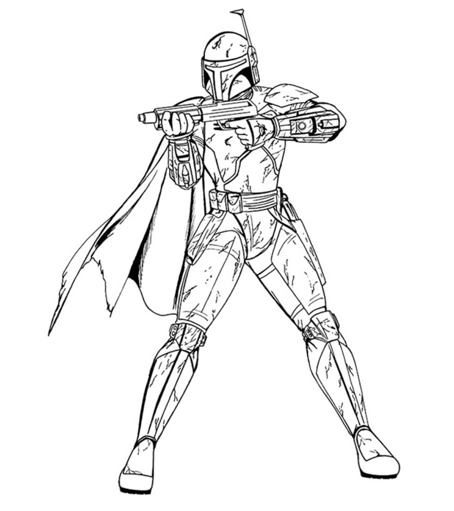 Amazing boba fett coloring pages for your little ones