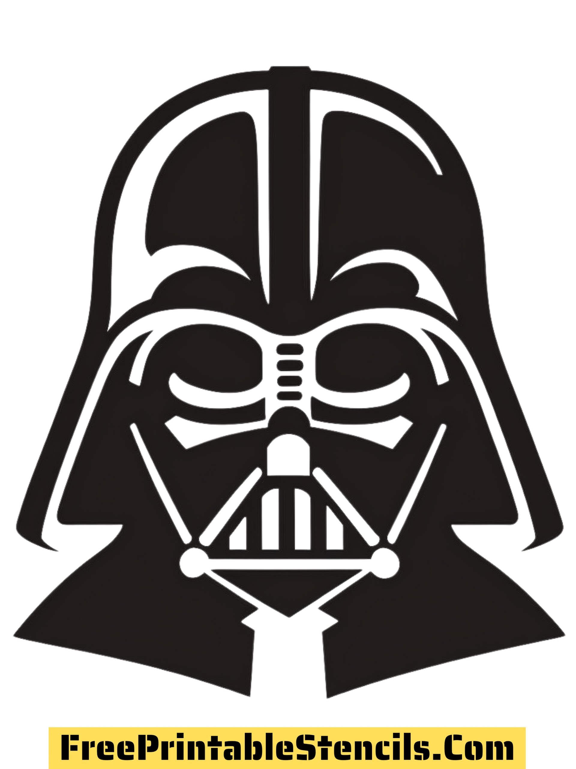 Free printable darth vader stencils templates and silhouettes
