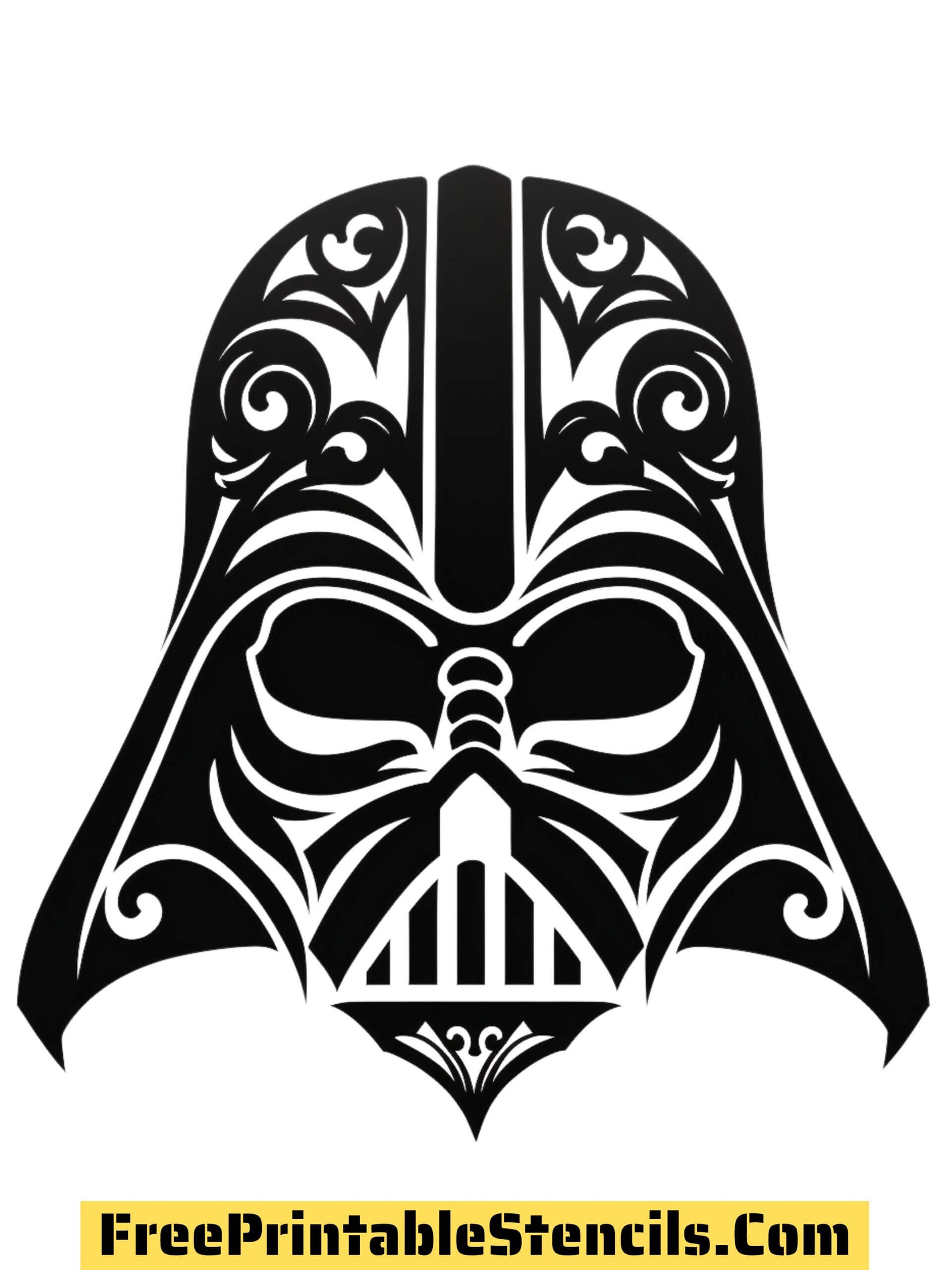 Free printable darth vader stencils templates and silhouettes