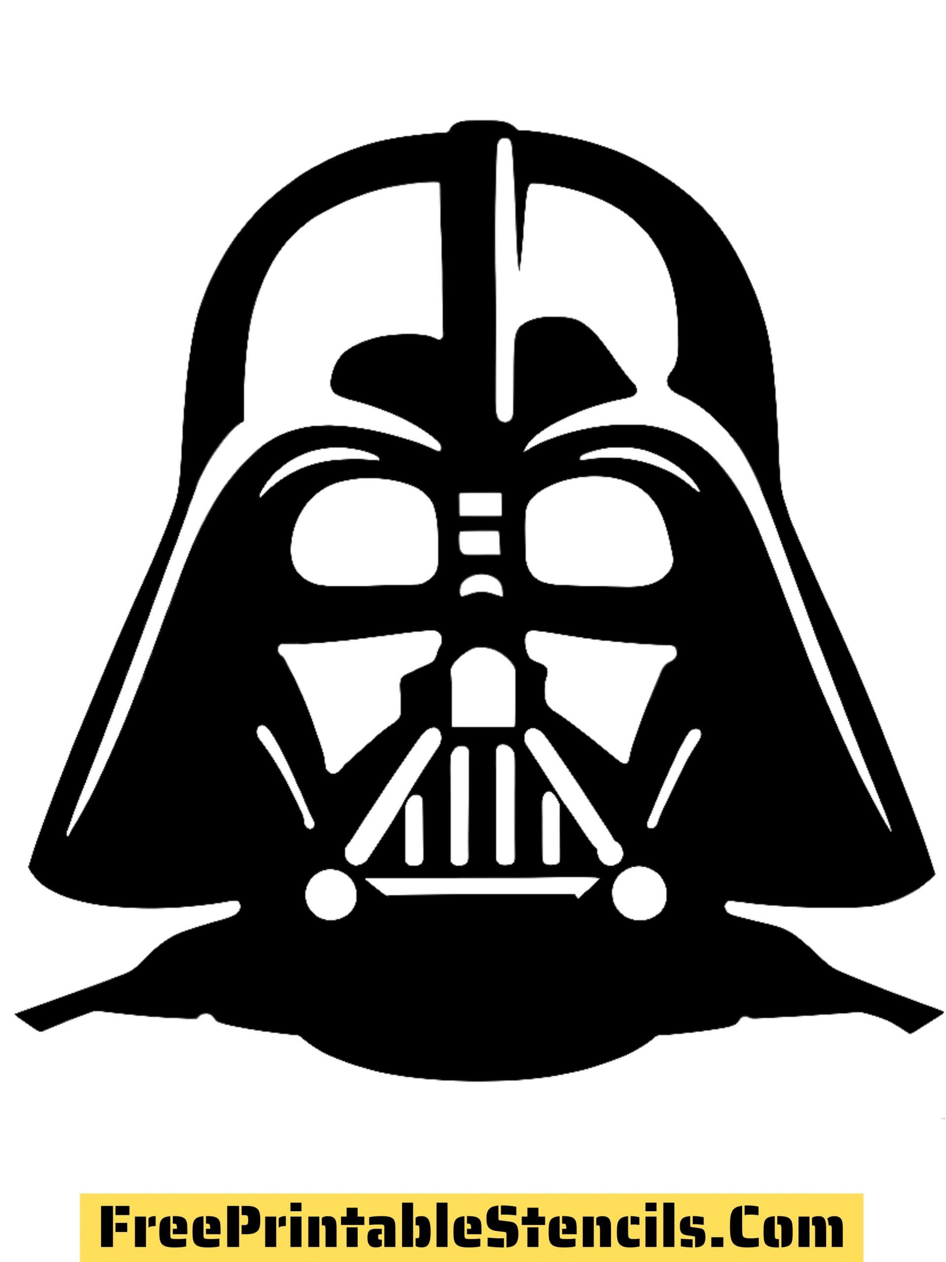 Free printable darth vader stencils templates and silhouettes