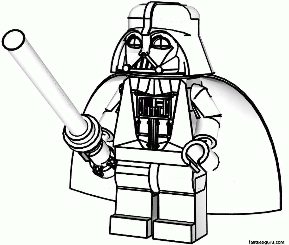 Darth vader colouring pages