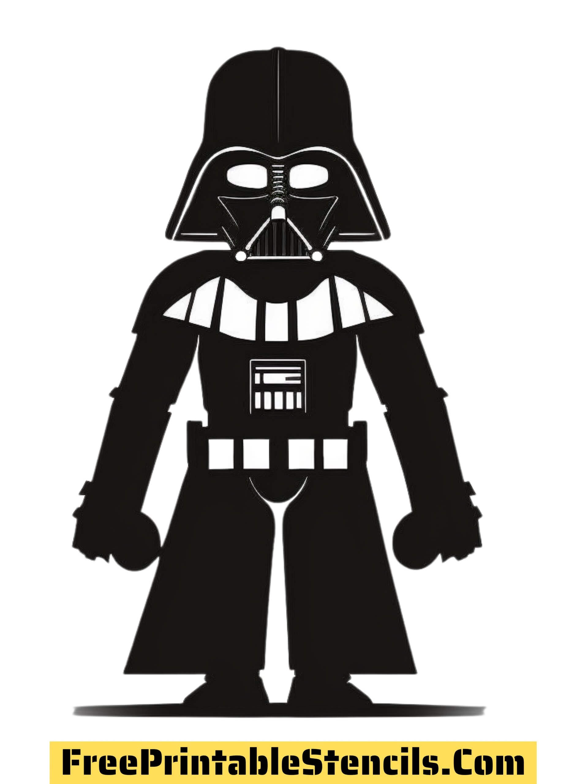 Free printable darth vader stencils templates and silhouettes