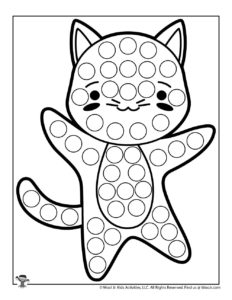 Kawaii dot coloring pages woo jr kids activities childrens publishing