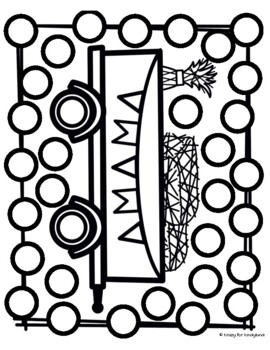 Farm coloring dauber pages booklet dot a barn tractor bine hay wagon