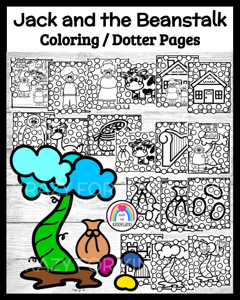 Jack and the beanstalk dauber printable