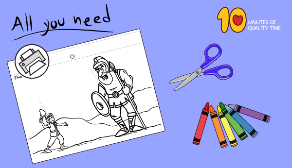 David and goliath craft â minutes of quality time