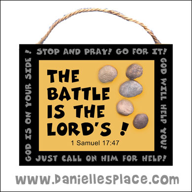 David and goliath sample sunday school lesson for children