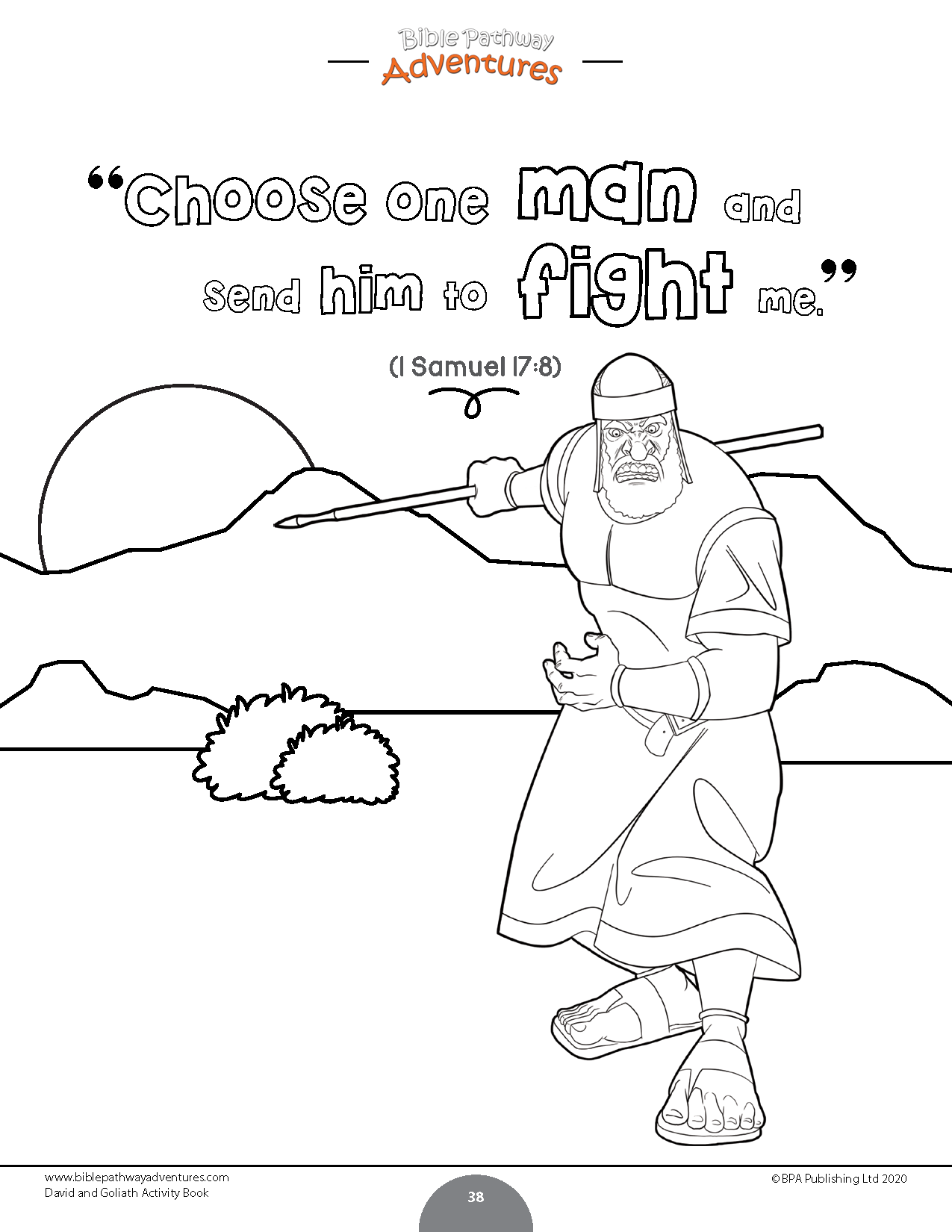 David and goliath activity book pdf â bible pathway adventures