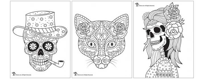 Day of the dead activities worksheets lesson plan woo jr kids activities childrens publishing