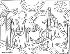 Days of the week coloring pages