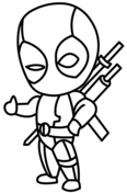 Deadpool coloring pages free coloring pages