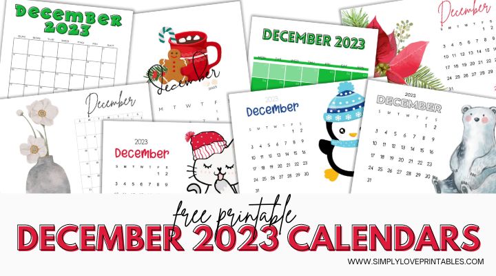 December calendars simply love printables