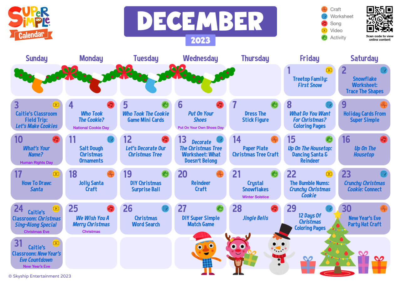 Super simple calendar