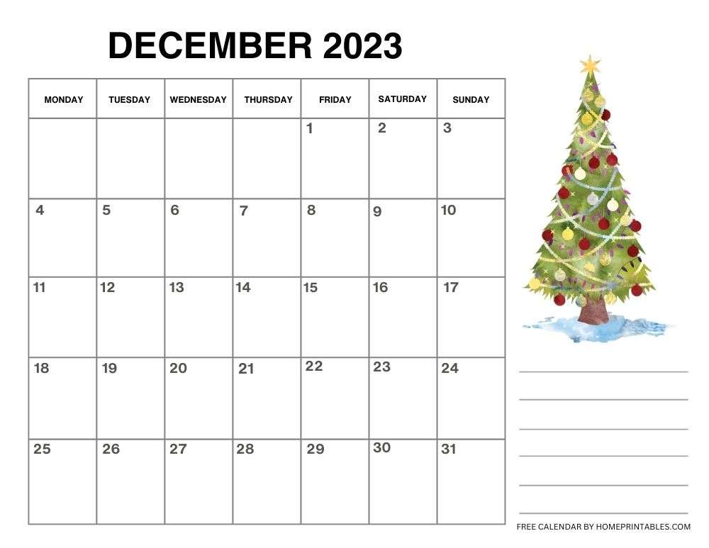 Free printable december calendar templates for instant download