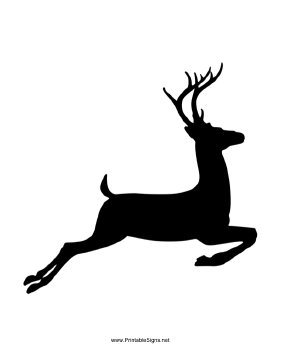 Printable deer crossing sign