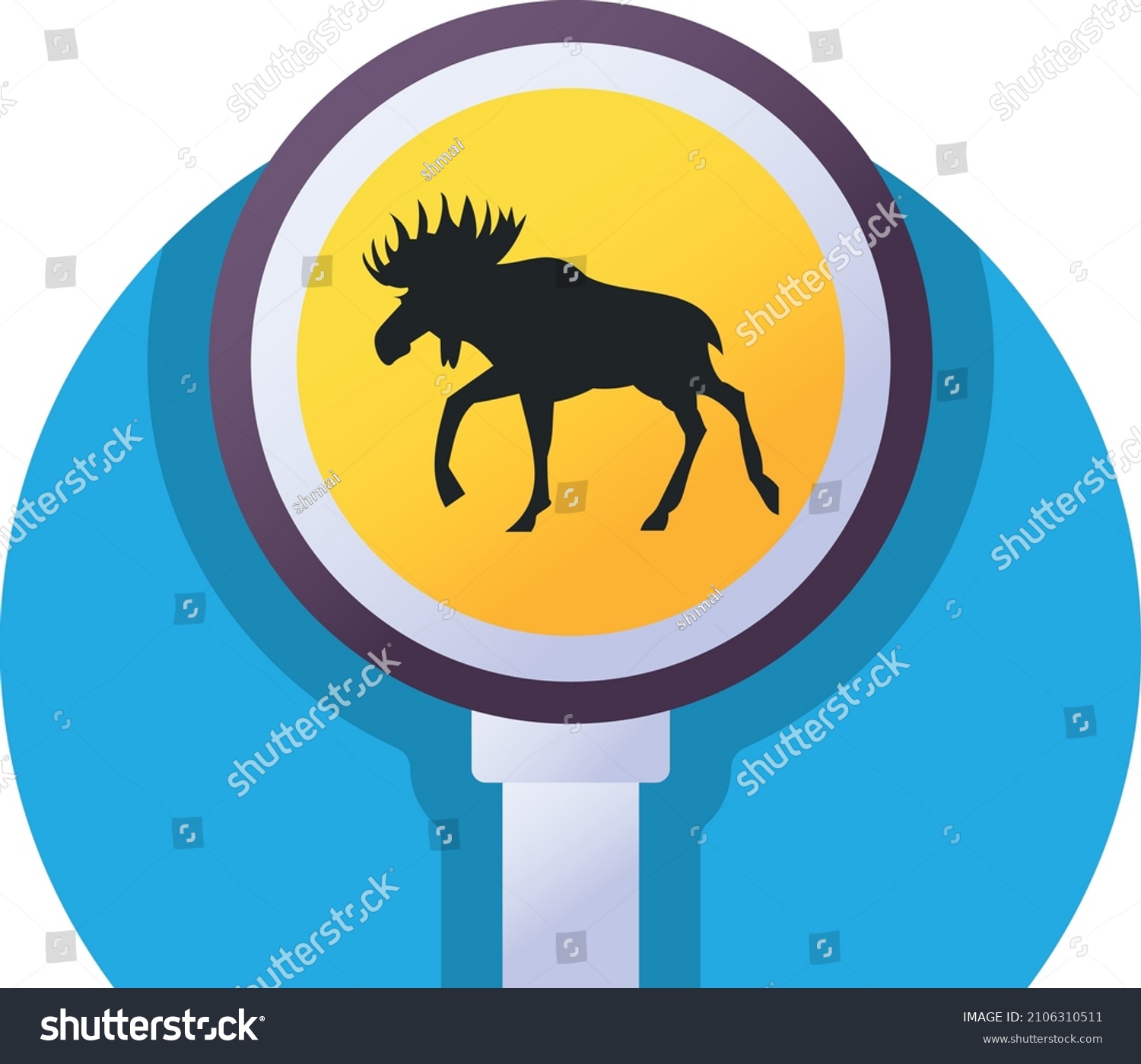 Reindeer crossing over royalty