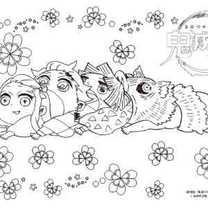 Demon slayer coloring pages printable for free download