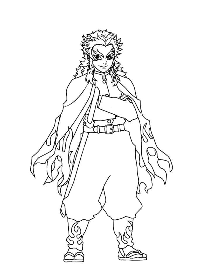Demon slayer coloring pages