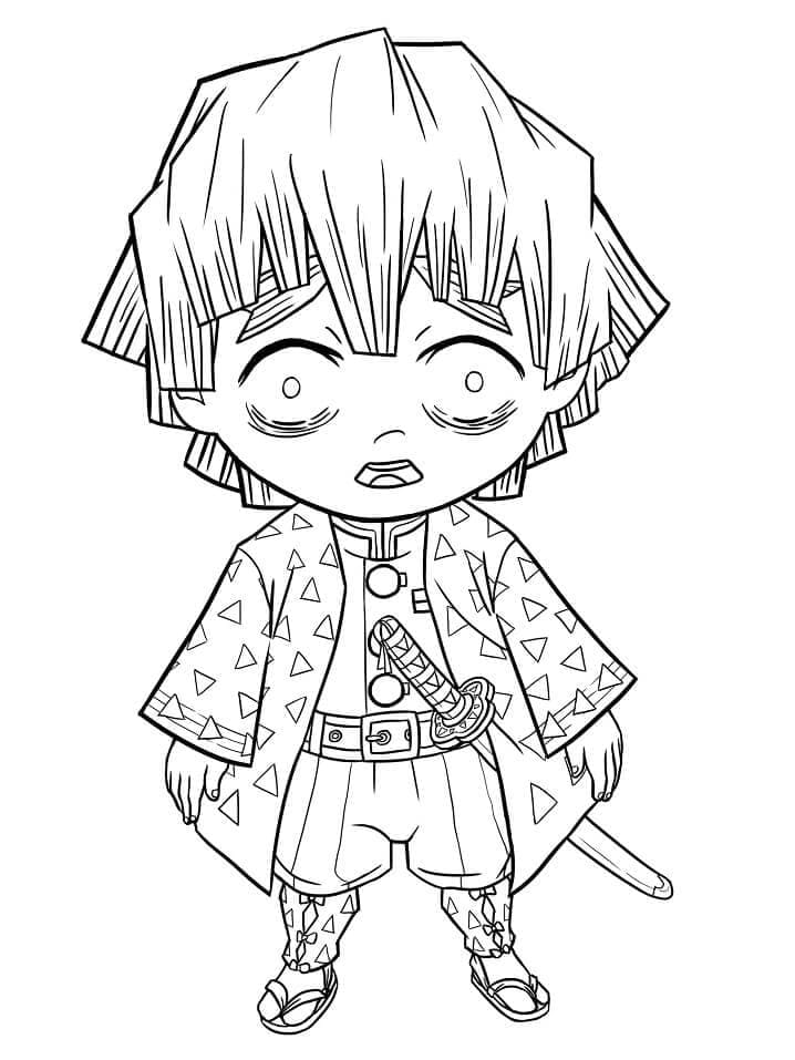 Demon slayer coloring pages