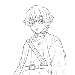 Demon slayer coloring pages for kids printable free download
