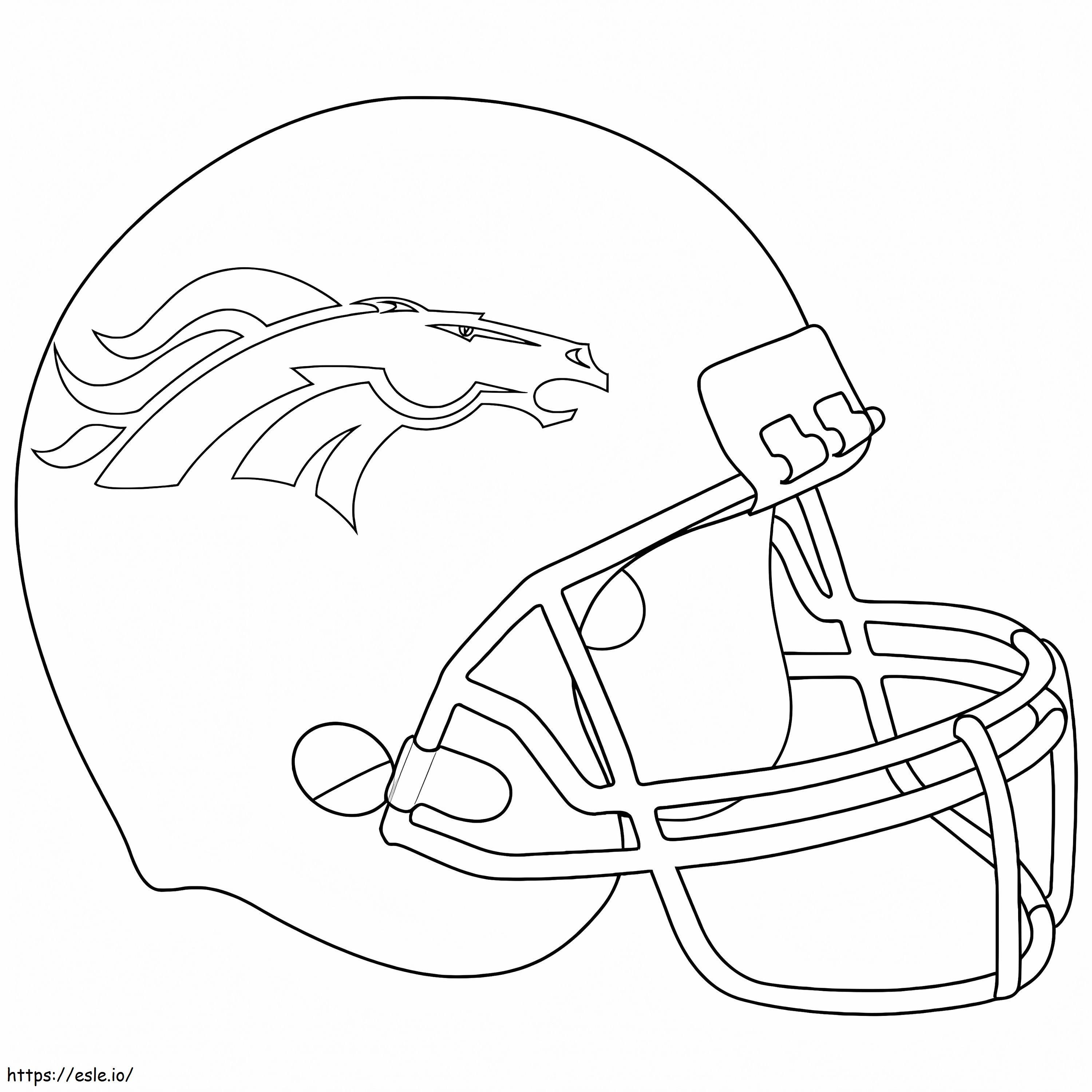 Denver broncos coloring page