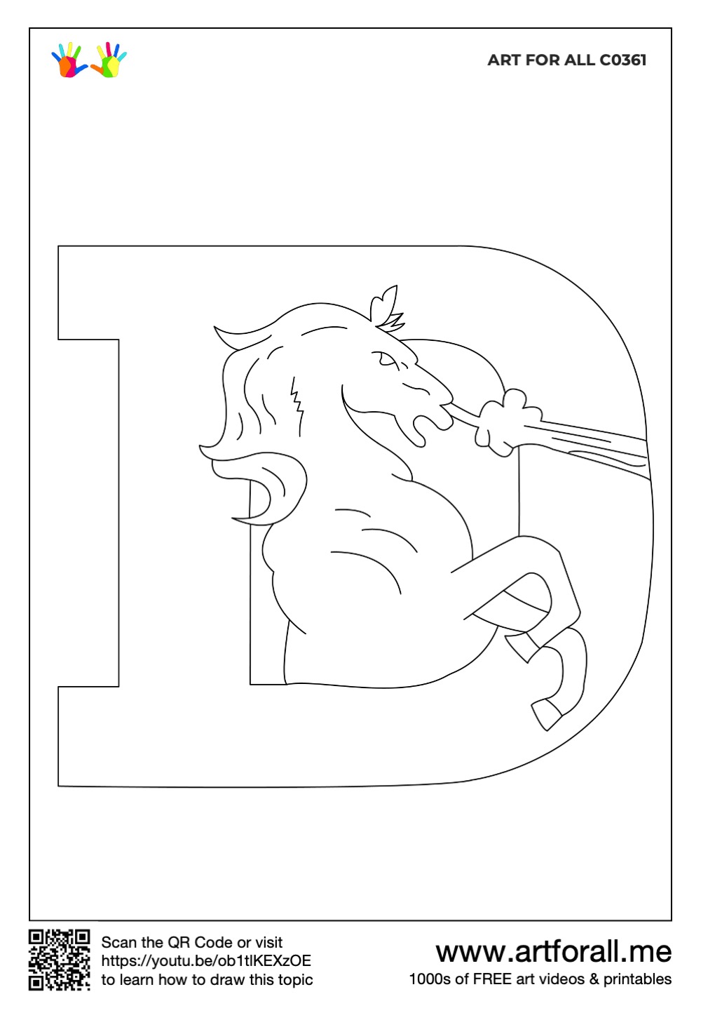 How to draw the denver broncos logo old logo