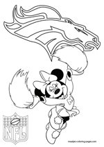 Denver broncos coloring pages
