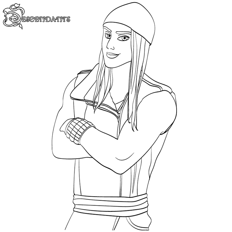 Descendants coloring pages