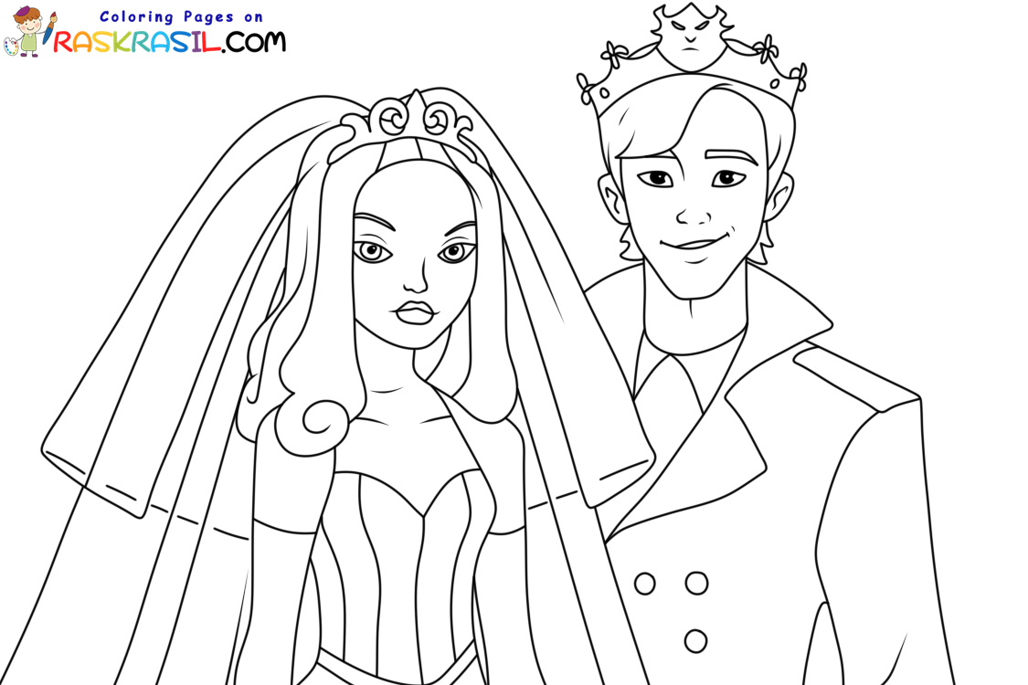 Descendants coloring pages pictures free printable
