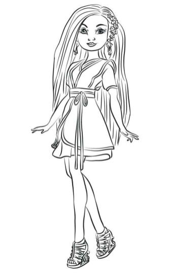 Free printable descendants coloring pages