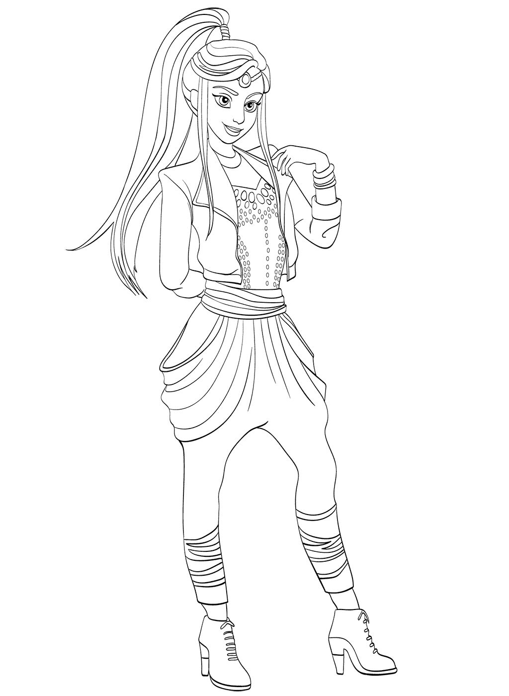 Descendants coloring pages