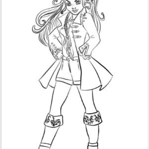 Descendants coloring pages printable for free download