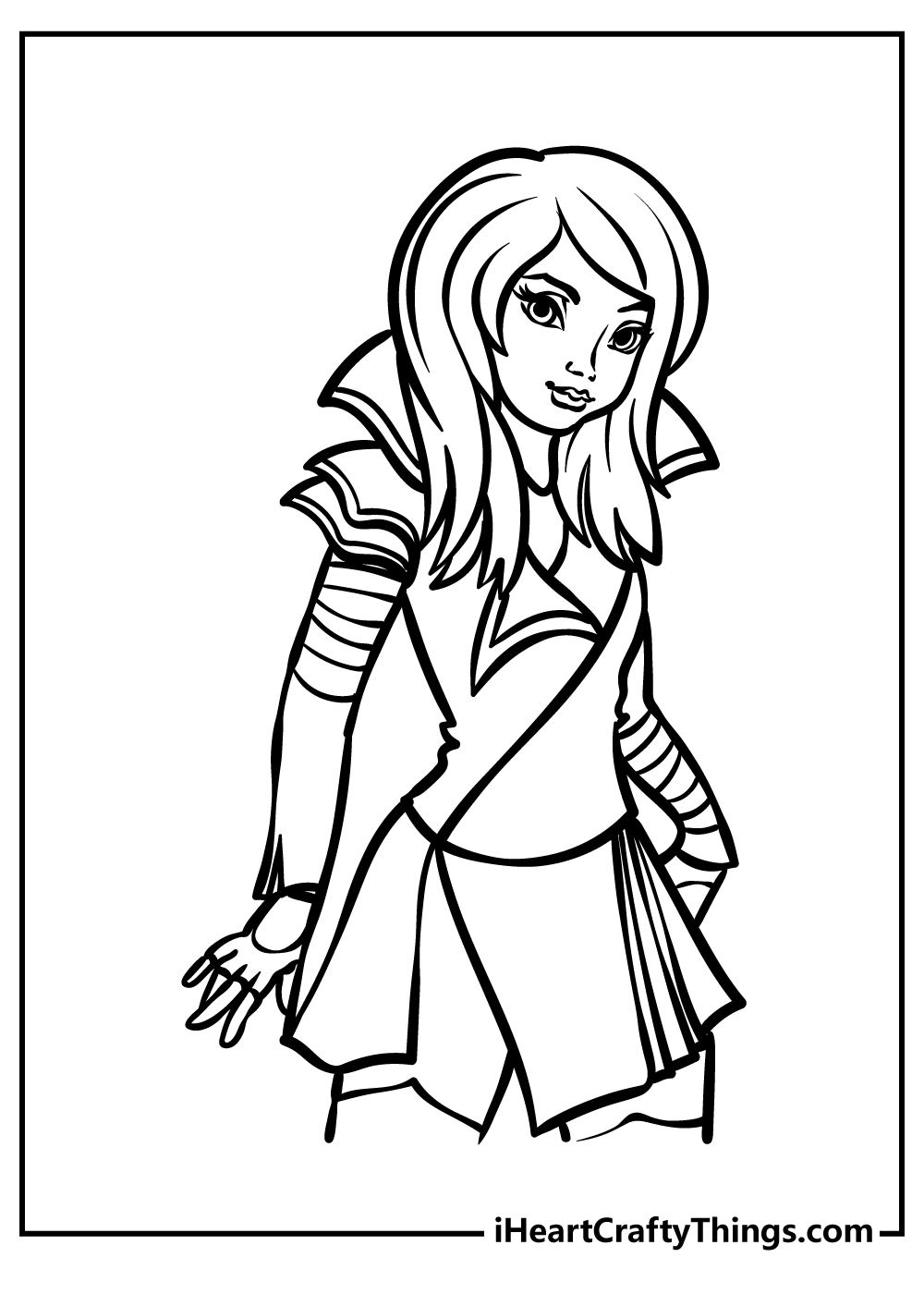 Descendants coloring pages free printables