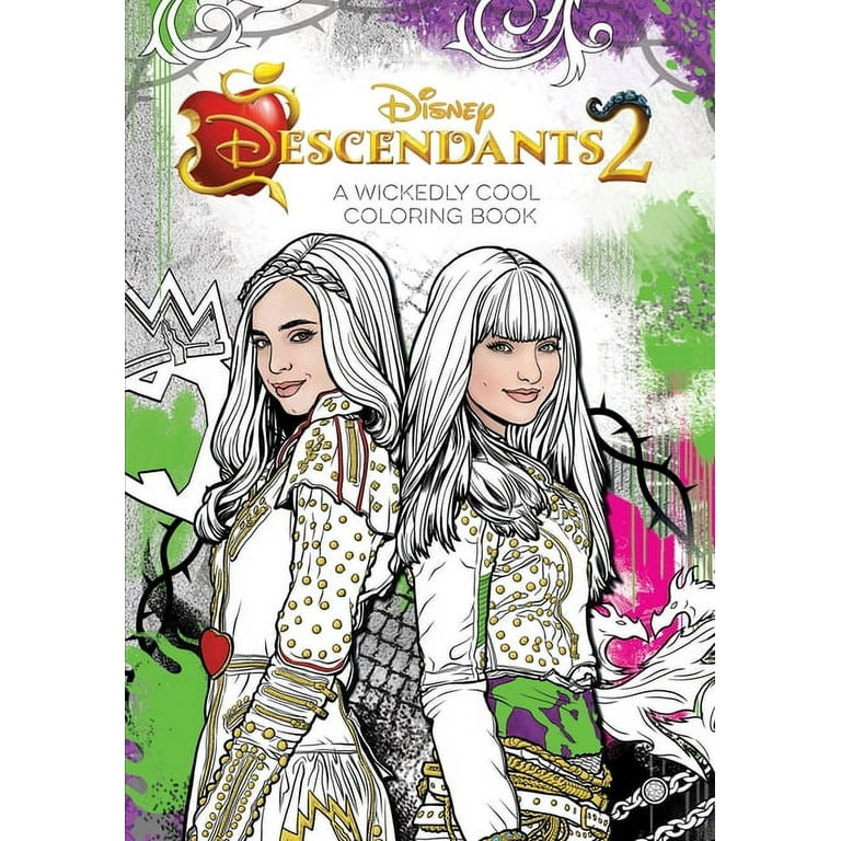 Descendants a wickedly cool coloring book