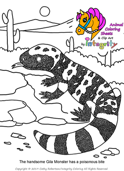Desert animals coloring pages