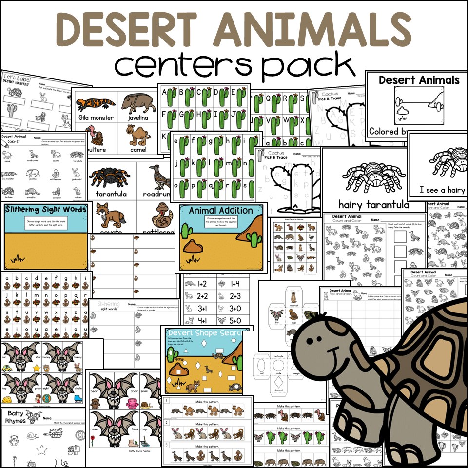 Desert animal habitat centers