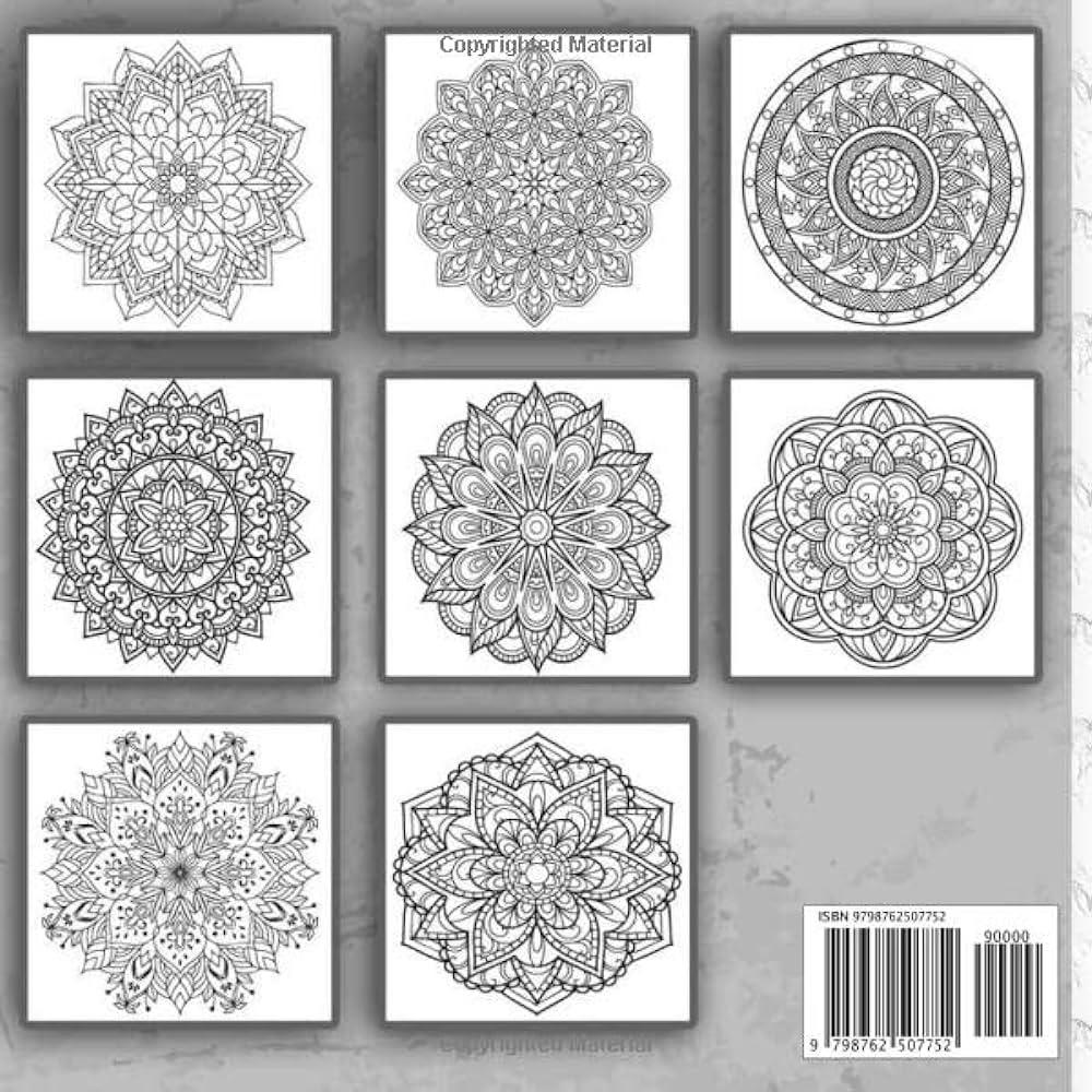 Amazing mandala design coloring book beautiful mandalas for adults with stress relieving designs relaxation pages z