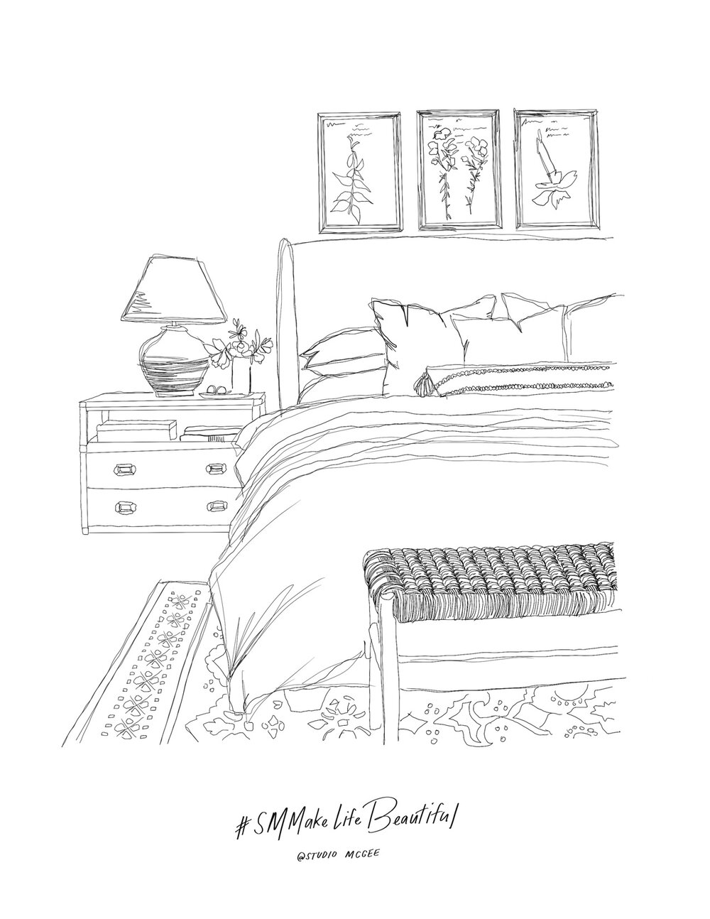 Our interior coloring book pages
