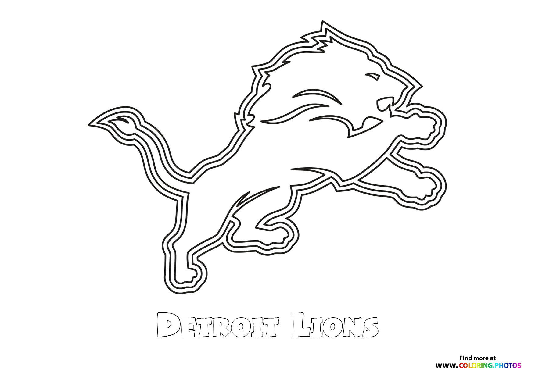 Detroit lions nfl logo