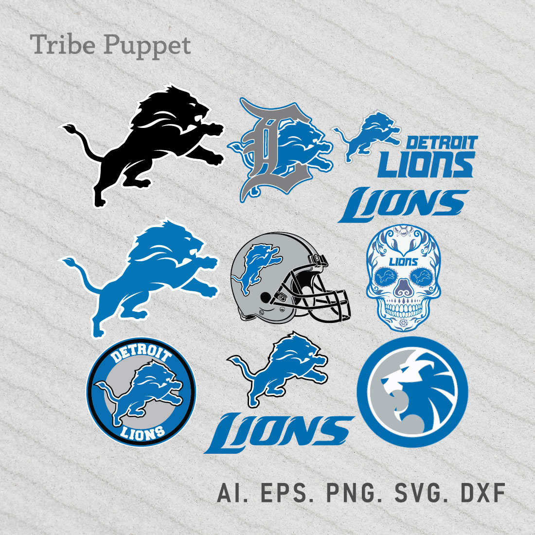 Detroit lions logo svg