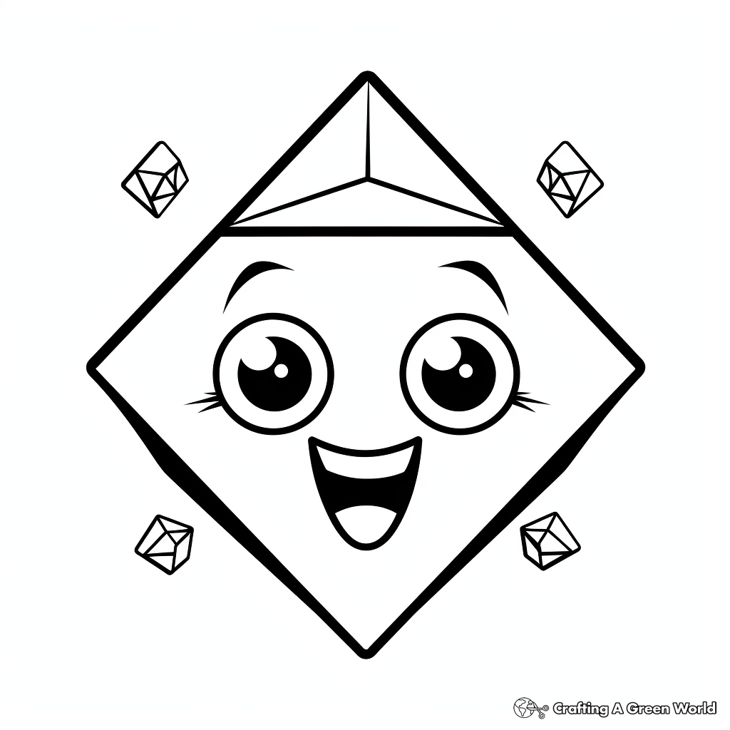 Diamond coloring pages