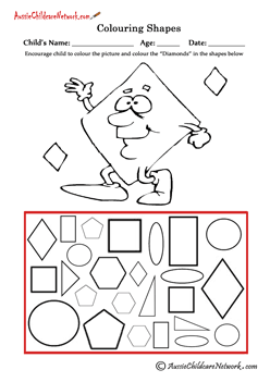 Colouring shapes