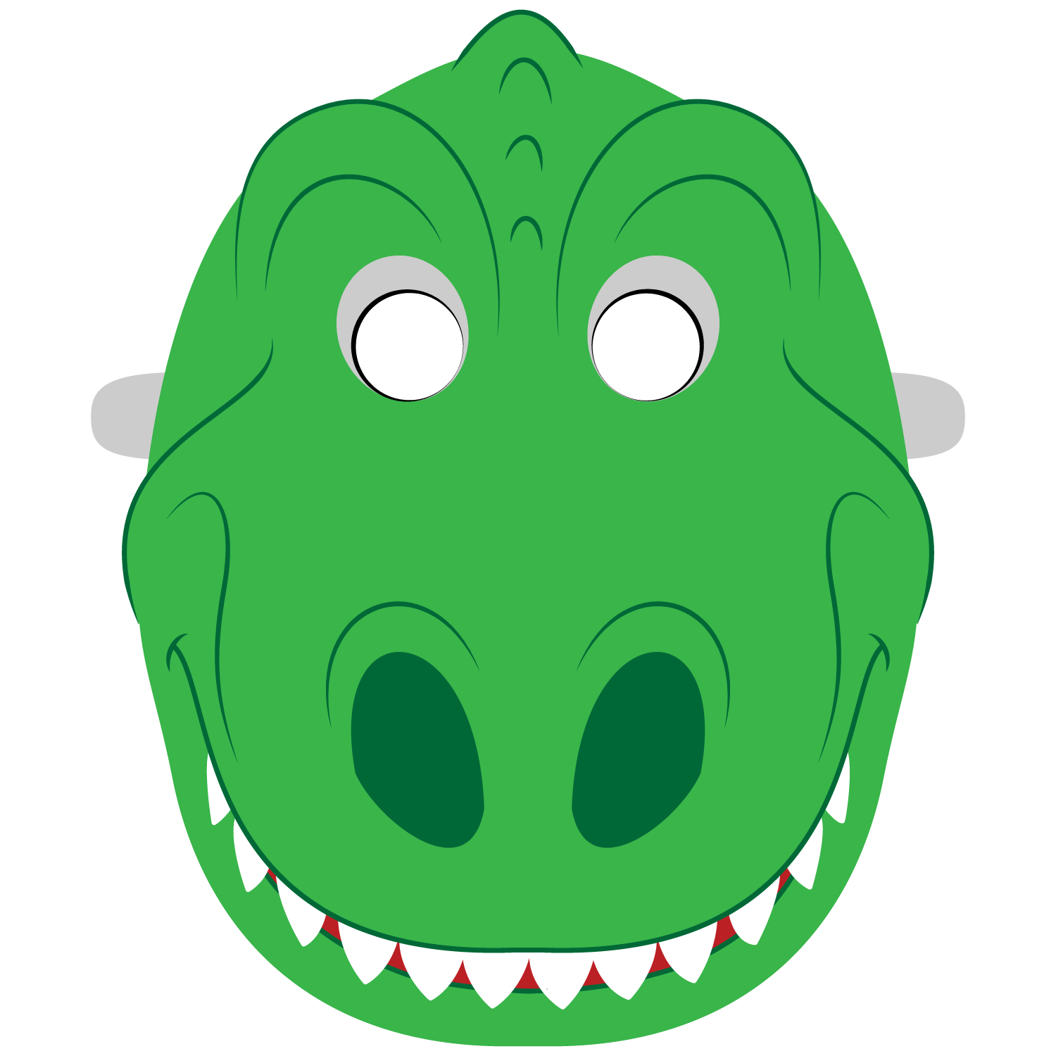 Dinosaur mask template free printable papercraft templates