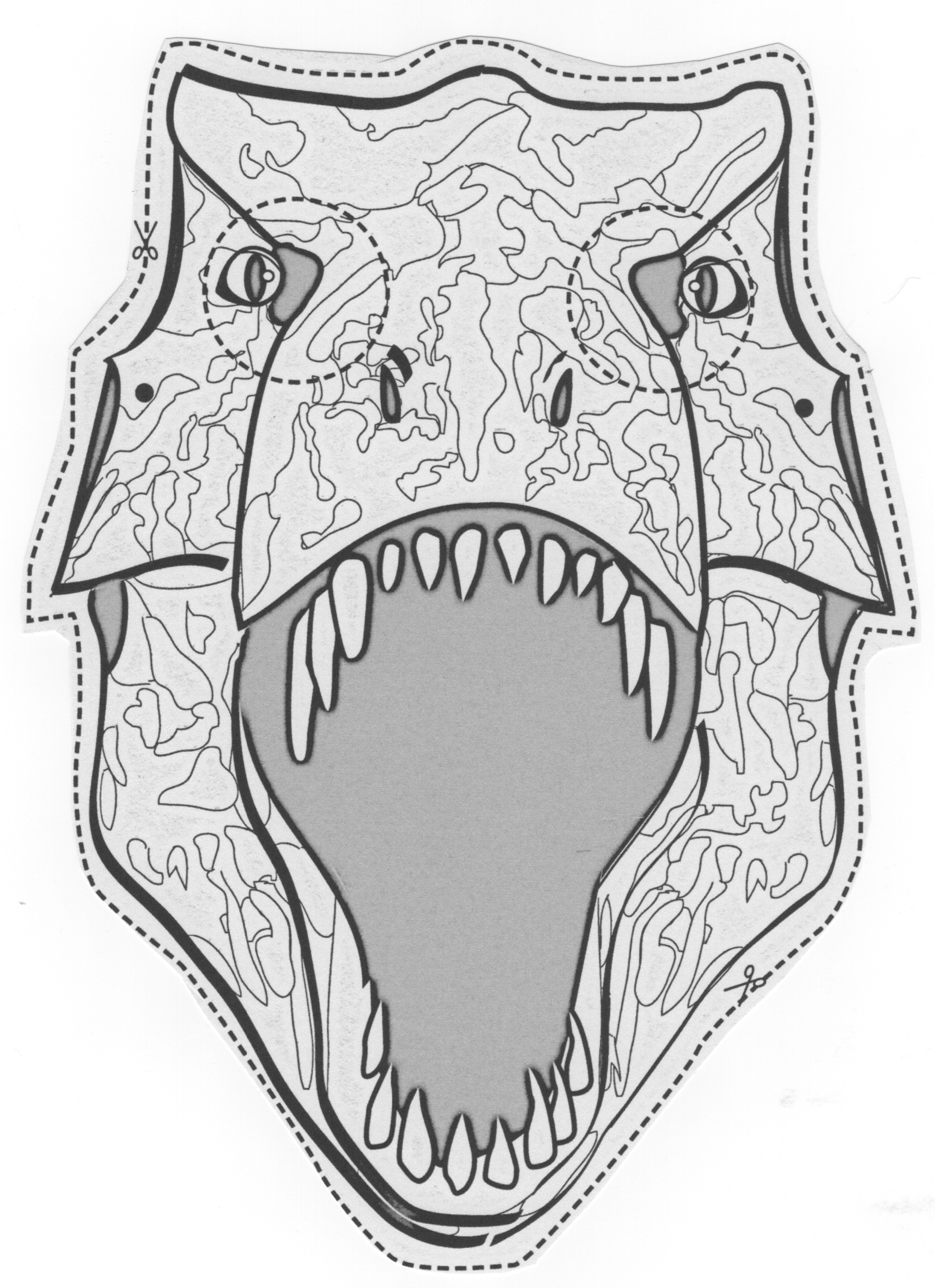 Dino mask â using artistic filters â