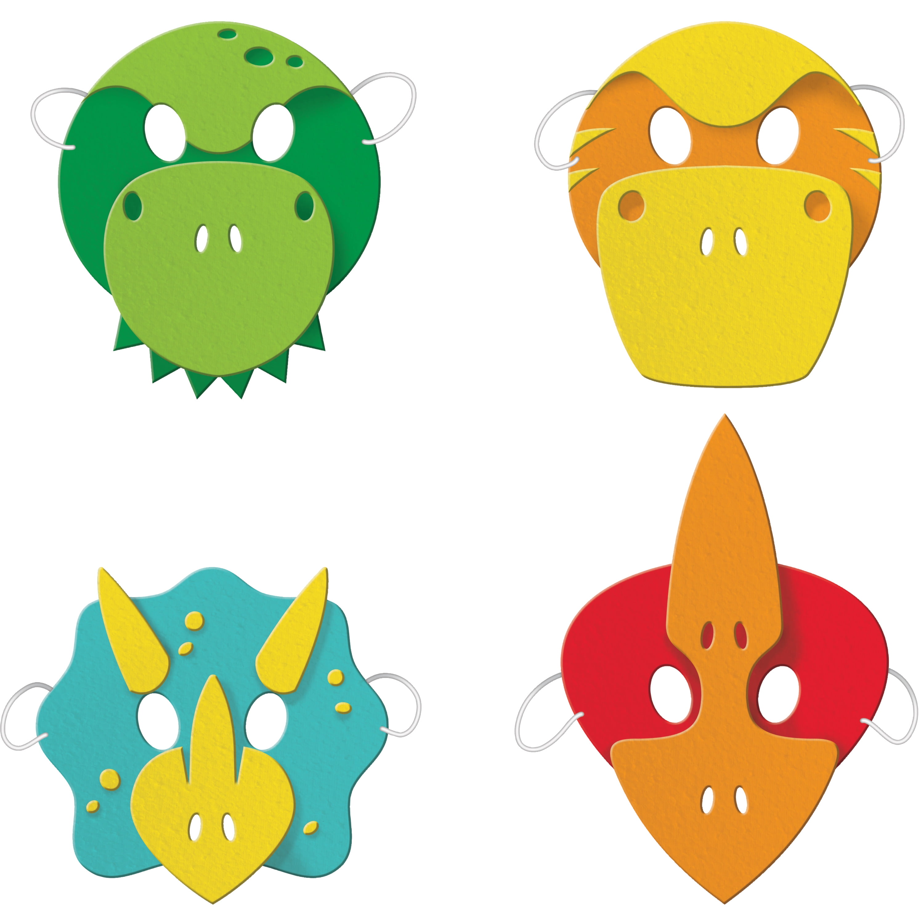 Boy dinosaur masks count for guests